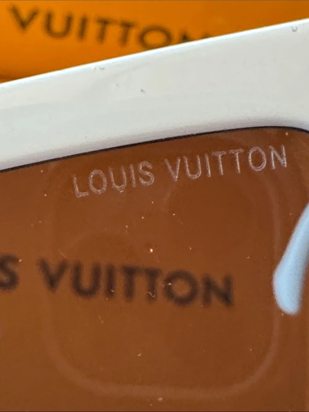 White Rectangular Sunglasses with Dark Lenses